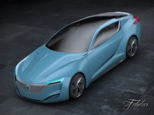 buick riviera concept environment 3D Model