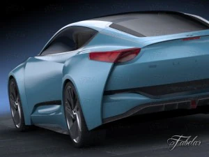 buick riviera concept environment 3D Model