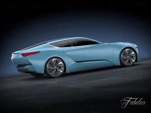 buick riviera concept environment 3D Model