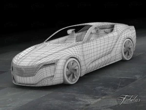 buick riviera concept environment 3D Model
