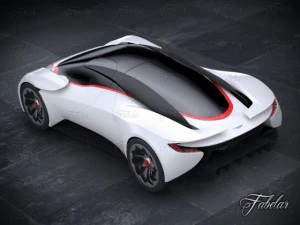 aston martin dp100 environment 3D Model