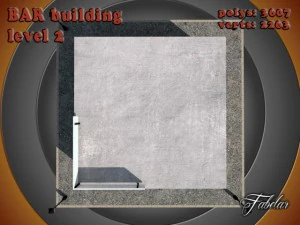 Bar Ebene 2 3D Modell