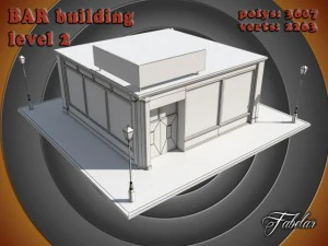 Bar Ebene 2 3D Modell