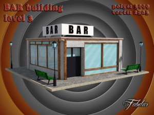 bar level 3 Modelo 3D