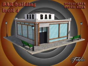 bar level 4 3D 模型