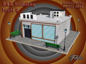 bar level 5 Modelo 3D