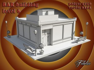 bar level 6 3D-Modell