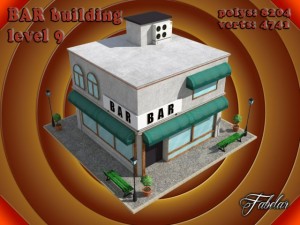 bar level 9 3D 모델