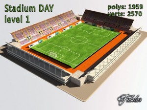 stadium level 1 day 3D Model