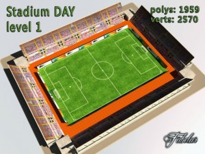 stadium level 1 day 3D Model