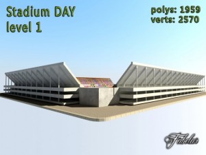 stadium level 1 day 3D Model