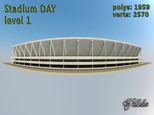 stadium level 1 day 3D Model