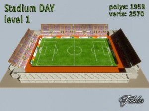 stadium level 1 day 3D Model