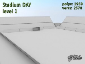 stadium level 1 day 3D Model