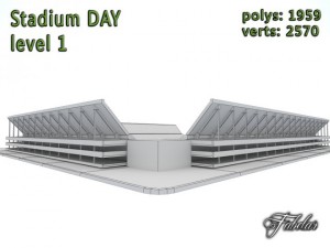 stadium level 1 day 3D Model