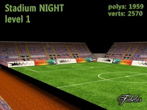 stadium level 1 night Modèle 3D