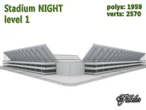stadium level 1 night 3D Model
