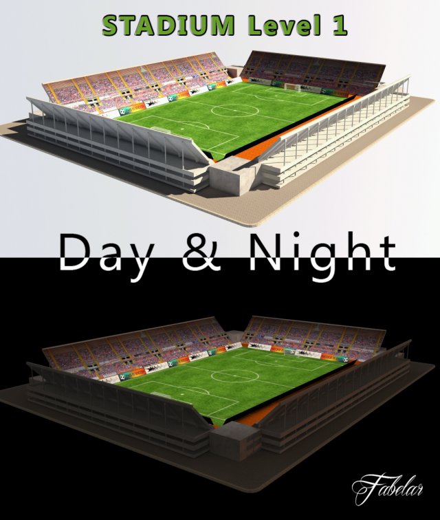 standard stadium 3D Model in Stadium 3DExport