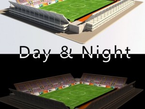 stadium level 1 daynight 3D Model