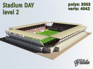 stadium level 2 day 3D Модель