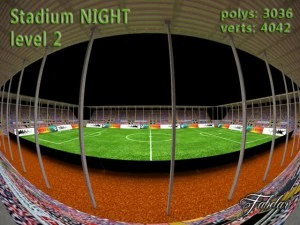 stadium level 2 night 3D Model