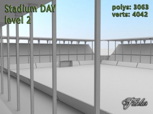 stadium level 2 night 3D 모델