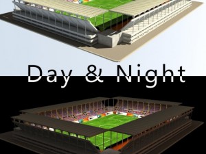 stadium level 2 daynight 3D Модель