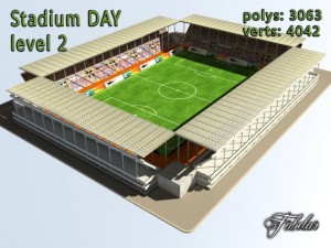 stadium level 2 daynight Modelo 3D