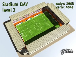 stadium level 2 daynight Modelo 3D