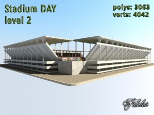 stadium level 2 daynight Modelo 3D