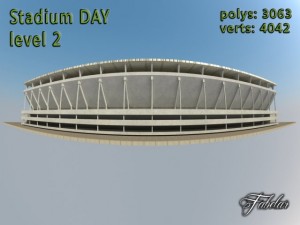 stadium level 2 daynight Modelo 3D
