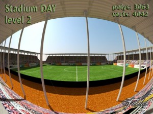 stadium level 2 daynight Modelo 3D