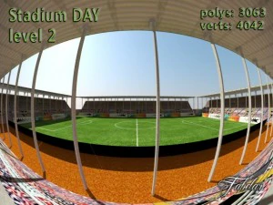 stadium level 2 daynight 3D Model