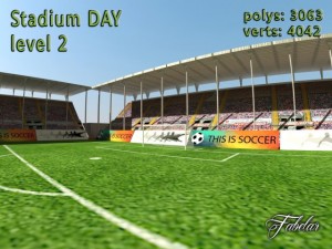 stadium level 2 daynight Modelo 3D