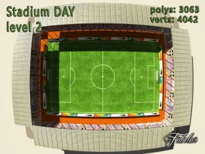 stadium level 2 daynight 3D Model