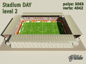 stadium level 2 daynight Modelo 3D