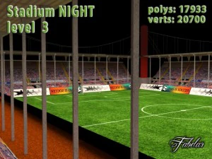 estadio nivel 3 noche Modelo 3D