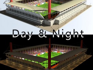 stadium level 3 daynight 3D Model