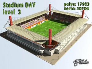 stadium level 3 daynight 3D Model