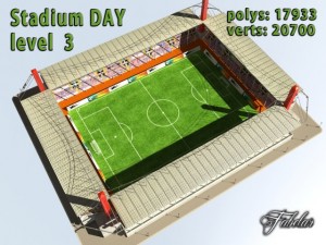stadium level 3 daynight 3D Model