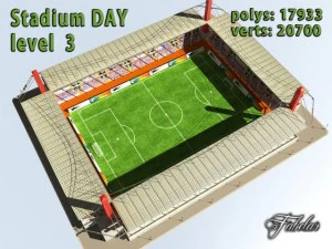 stadium level 3 daynight 3D Model