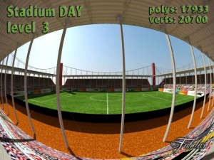 stadium level 3 daynight 3D Model