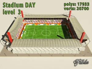stadium level 3 daynight 3D Model