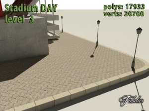 stadium level 3 daynight 3D Model