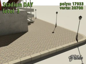 stadium level 3 daynight 3D Model