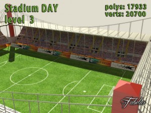 stadium level 3 daynight 3D Model