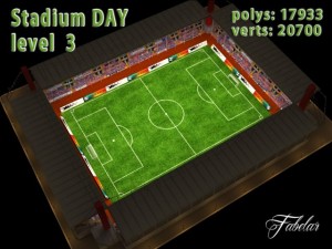 stadium level 3 daynight 3D Model