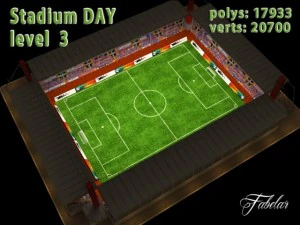 stadium level 3 daynight 3D Model