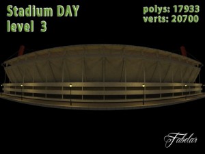 stadium level 3 daynight 3D Model