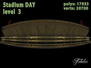 stadium level 3 daynight 3D Model